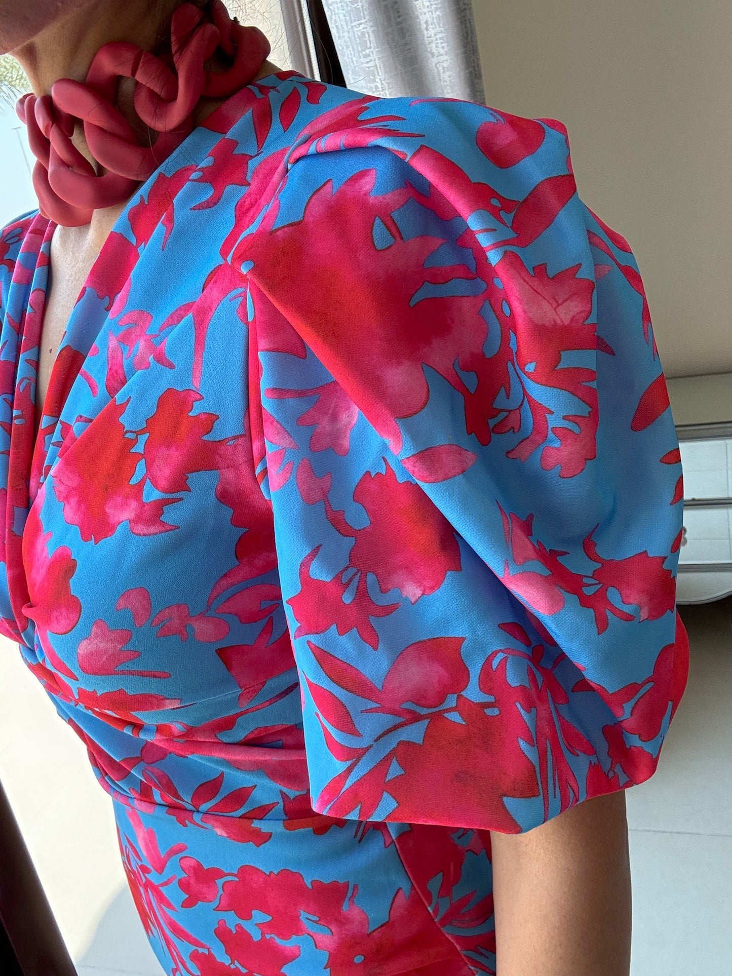 Puff Sleeves Floral dress