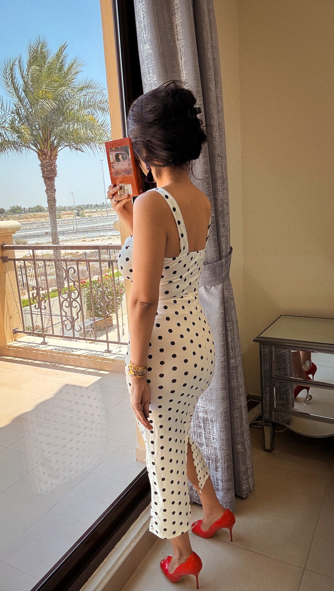 Polka Dot Midi Dress