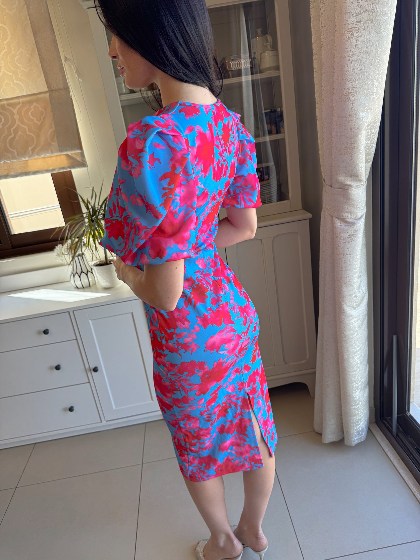 Puff Sleeves Floral dress