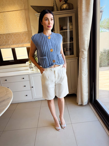 Bermuda Shorts with Darts
