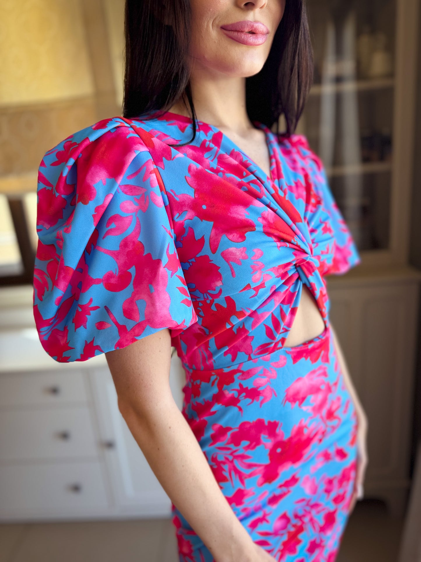 Puff Sleeves Floral dress